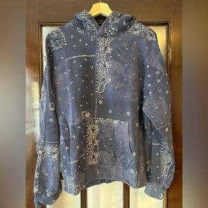 Great Condition Blue Bandana Hoodie from A&F